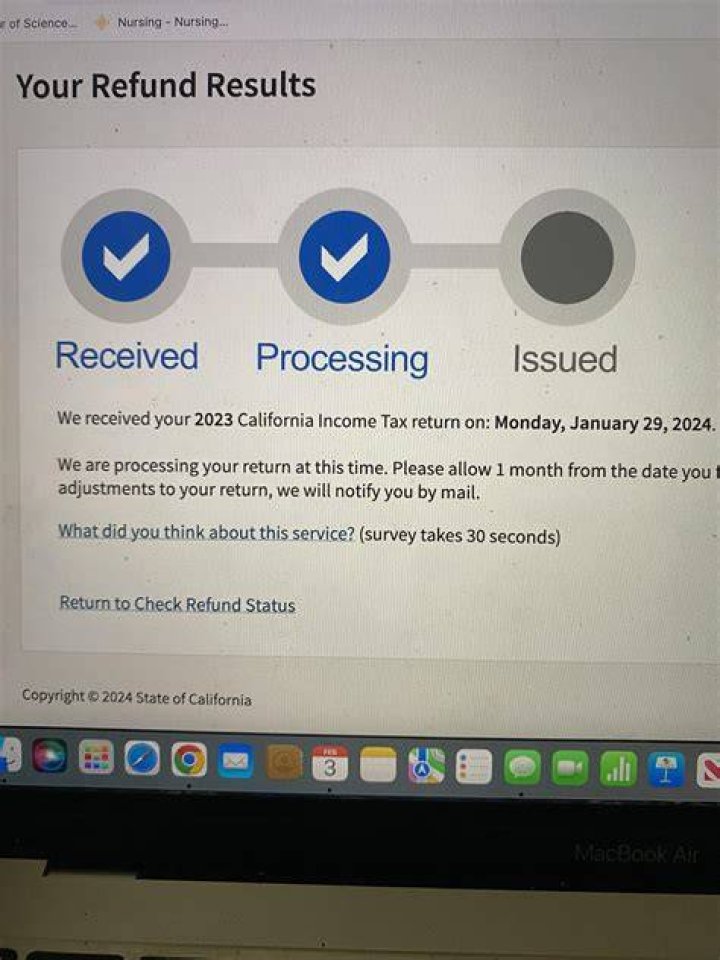 How long does it take to get CA state Refund?