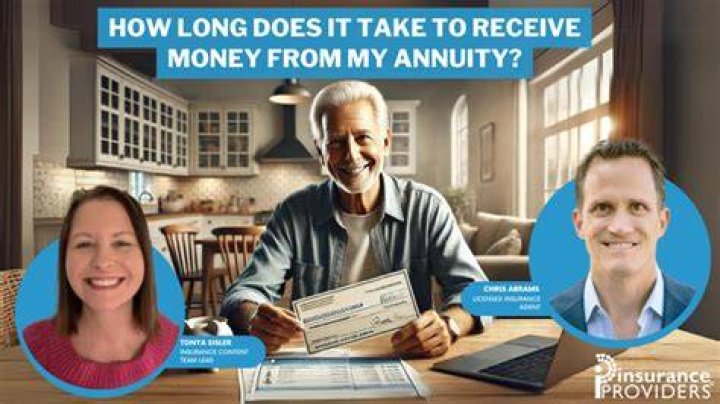 How long does it take to receive an annuity check?