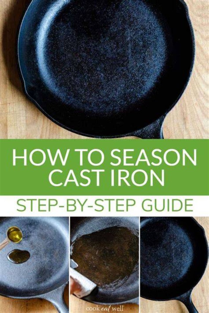 How long does it take to season a cast-iron skillet?