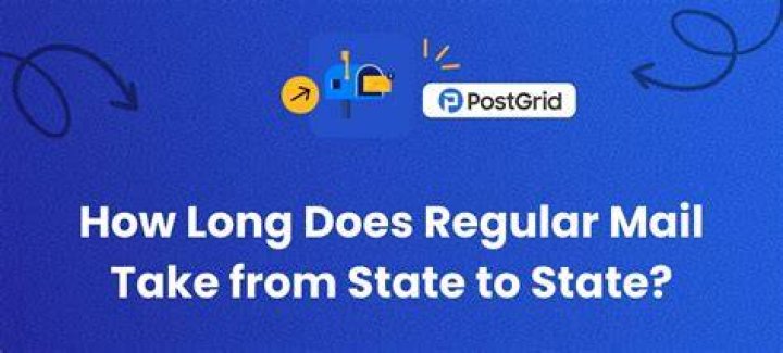 How long does mail take from Virginia to Virginia?