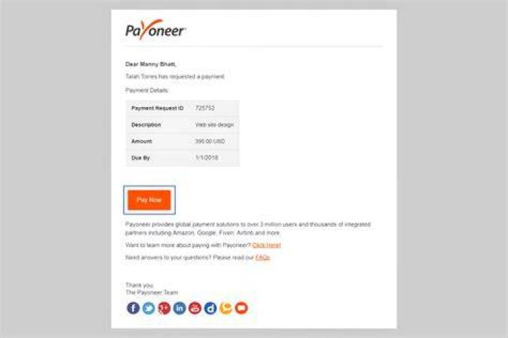 How long does Payoneer take to verify an account?
