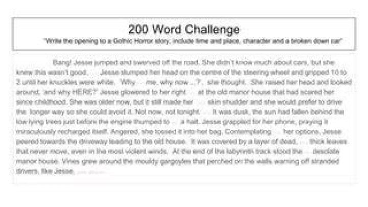 How long is a 200 word response?