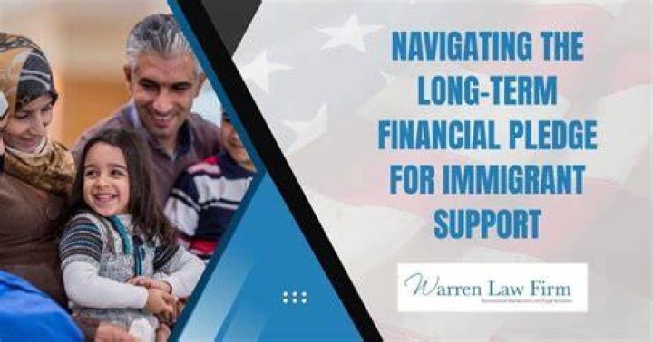 How long is a sponsor financially responsible for an immigrant?