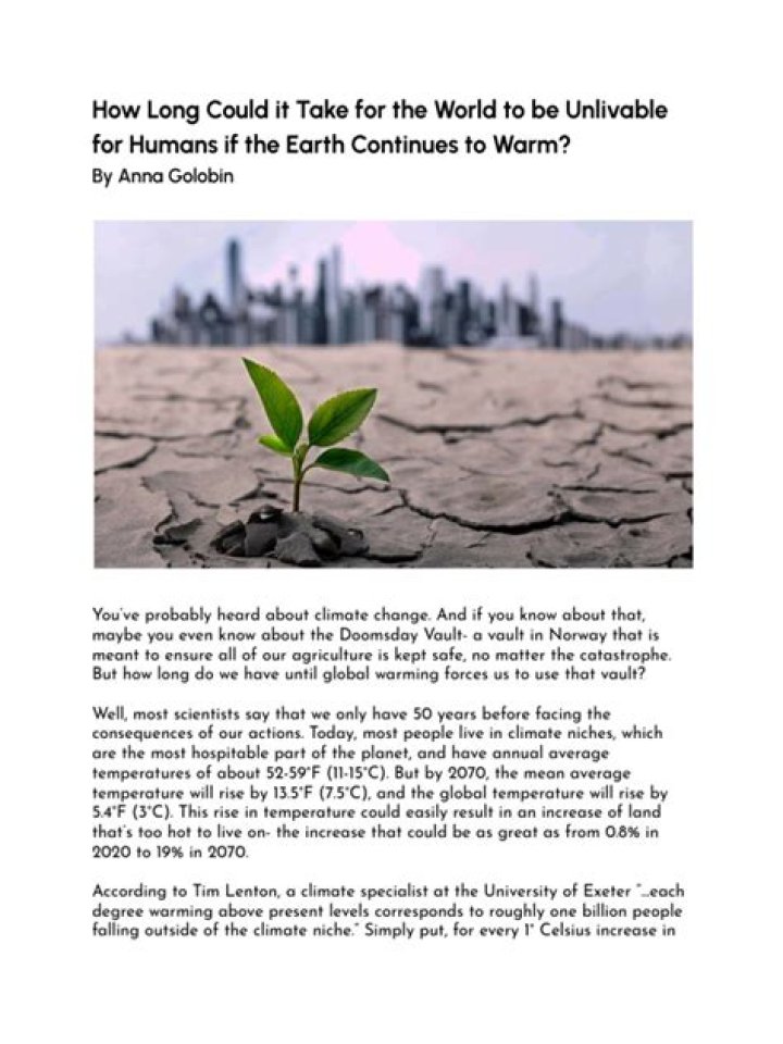 How long would it take Earth to recover from humans?