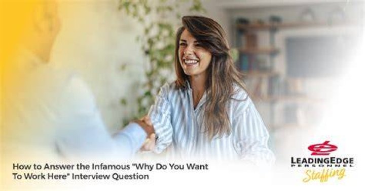 How long you will work here interview question?