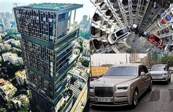 How many cars can park in Antilia?