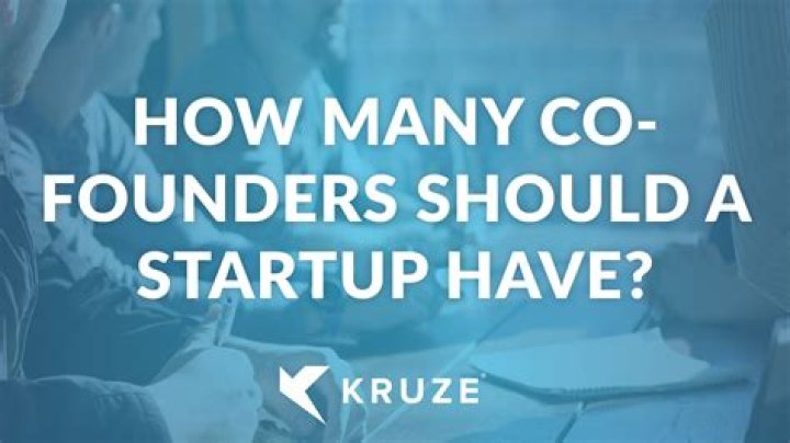 How many cofounders should a startup have?