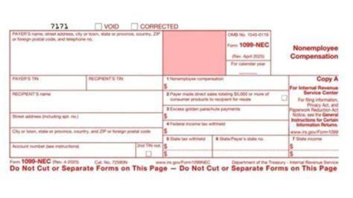 How many copies of a 1099 form go to the recipient?