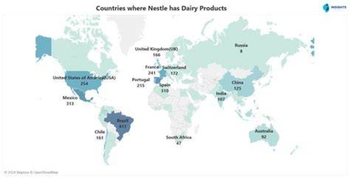 How many countries does Nestle operate?