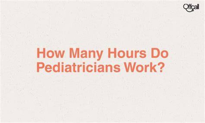 How many days a week do pediatricians work?