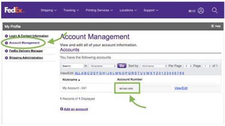 How many digits is a FedEx Freight Account number?