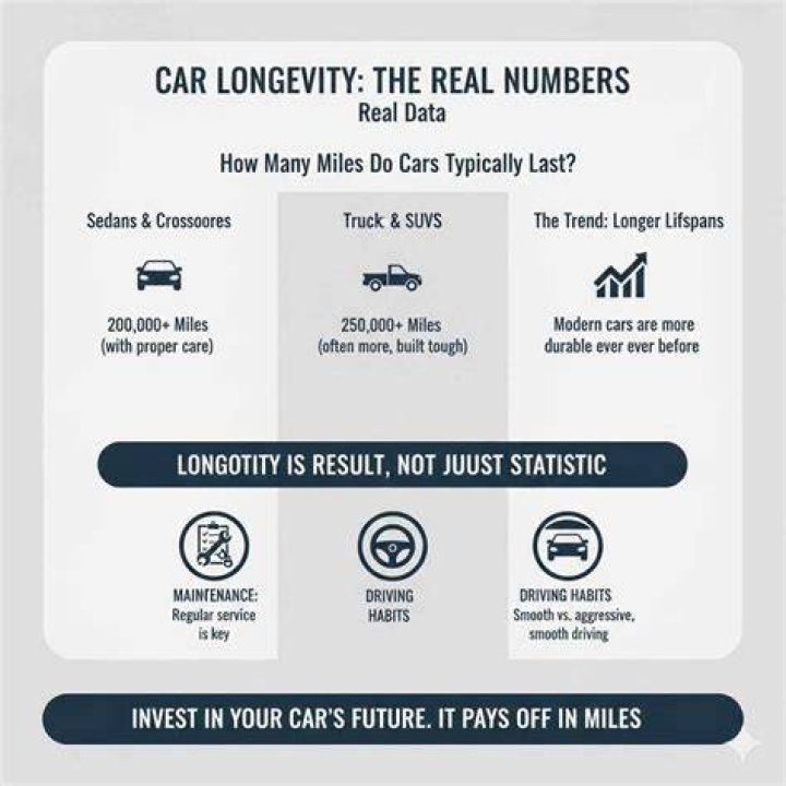 How many km do cars last?