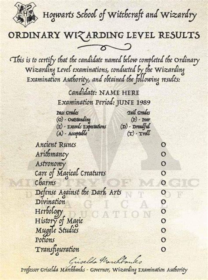 How many O.W.L.s did Hermione get?
