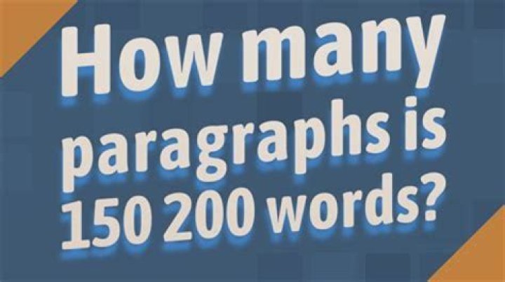 How many paragraphs is 700 words?