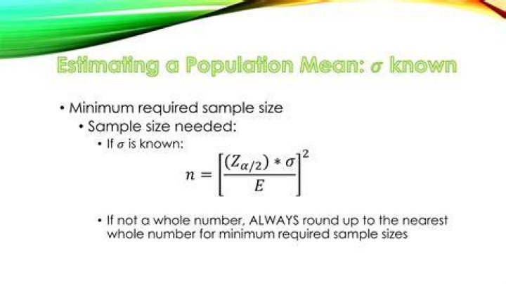 How many samples are needed to estimate a population mean?