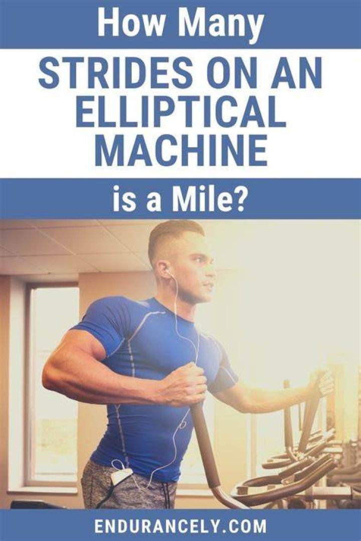 How many strides on an elliptical is a mile?