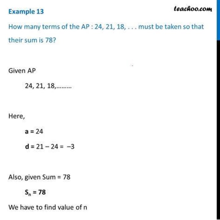 How many terms of the AP 45 39 33 must be taken so that their sum is 180 explain the double answer?