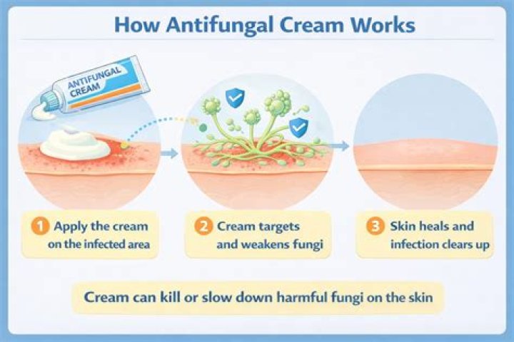 How many times a day should you apply antifungal cream?