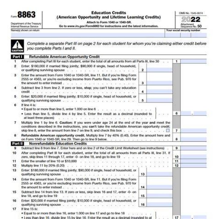 How many times can you file Form 8863?
