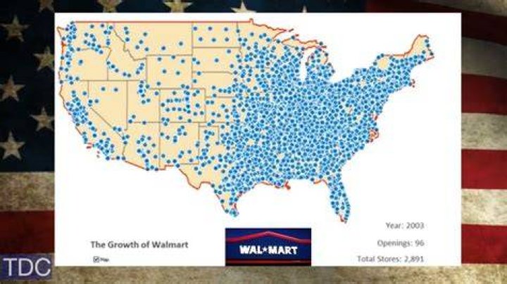 How many Walmarts are in USA?