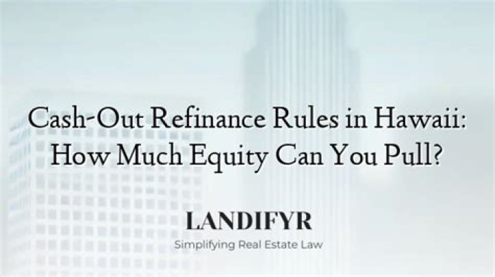How much cash can you pull out when refinancing?