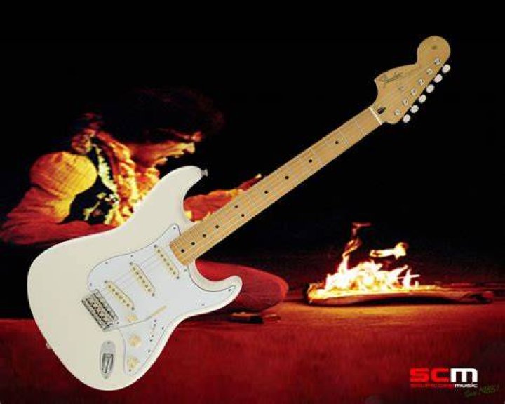 How much did Jimi Hendrix white guitar sell for?