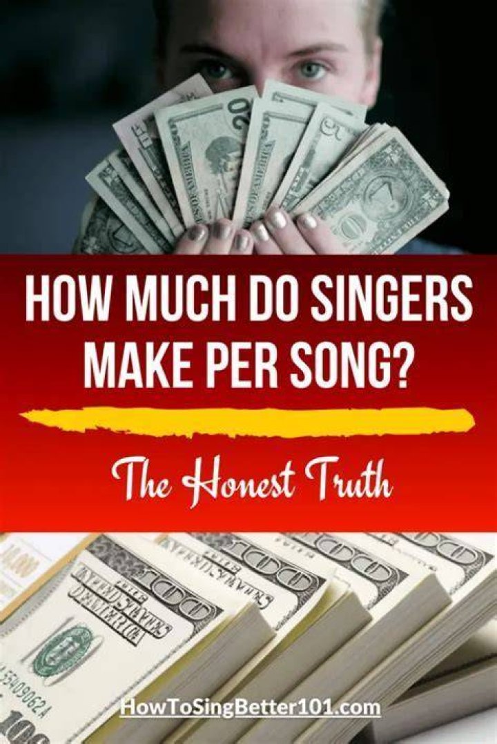 How much do beginner singers get paid?
