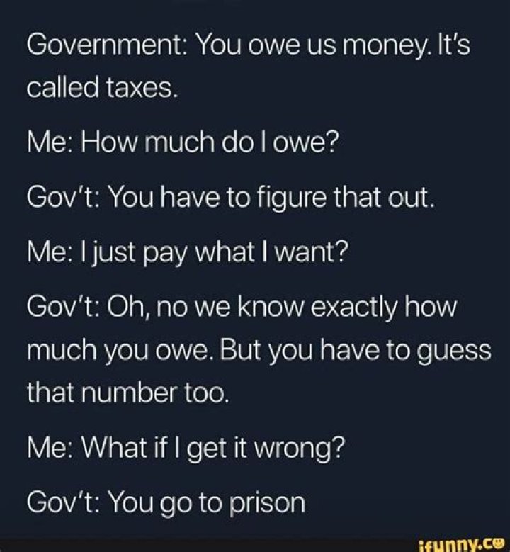 How much do I owe the government in taxes?