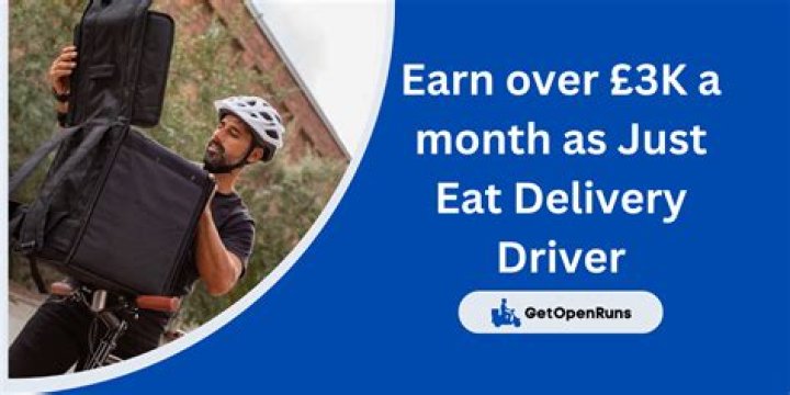 How much do just eat drivers earn per delivery?