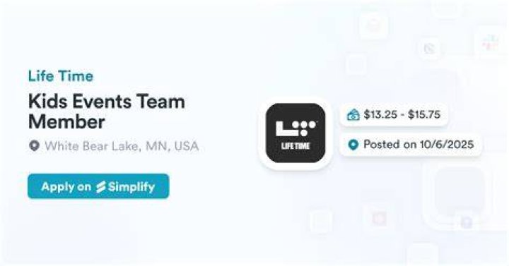 How much do Life Time Kids team members make?
