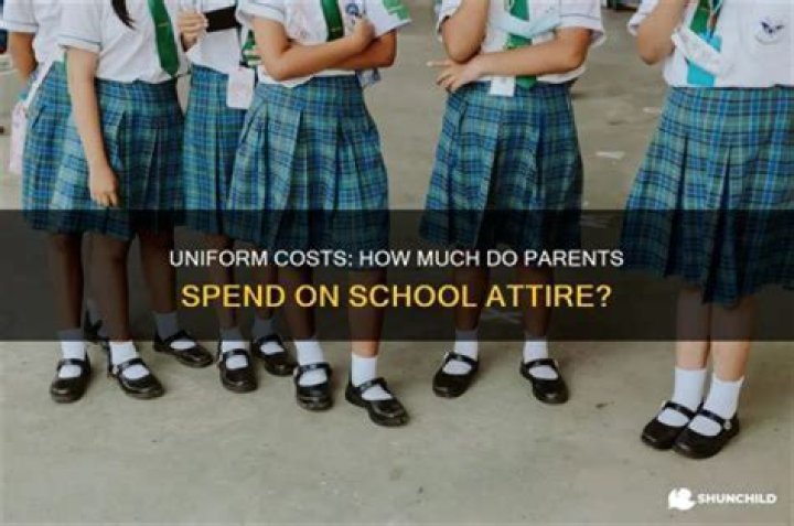 How much do parents pay for school uniforms?