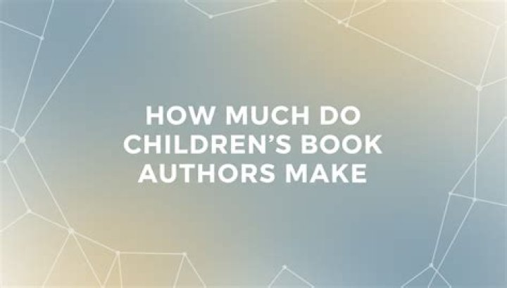 How much do young authors make?