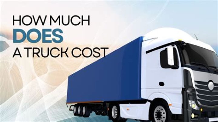 How much does a large delivery truck cost?