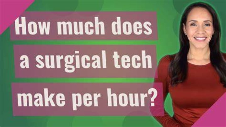 How much does a surgical tech make a hour?