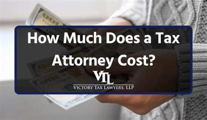 How much does a tax attorney cost?