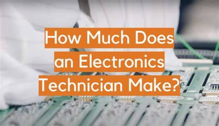 How much does an electronic technician make a year?