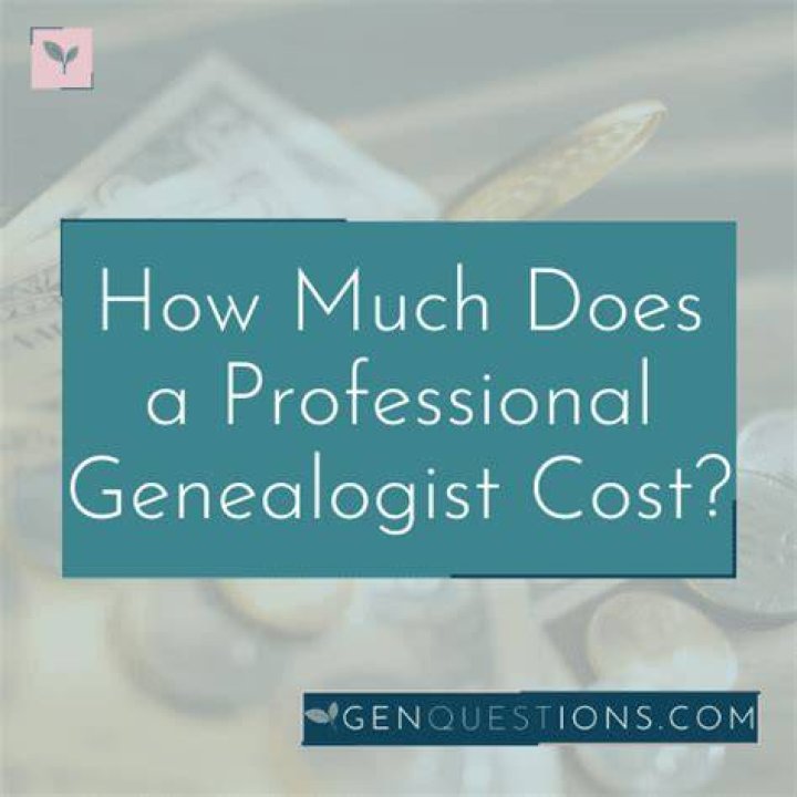 How much does it cost to hire a genealogist?