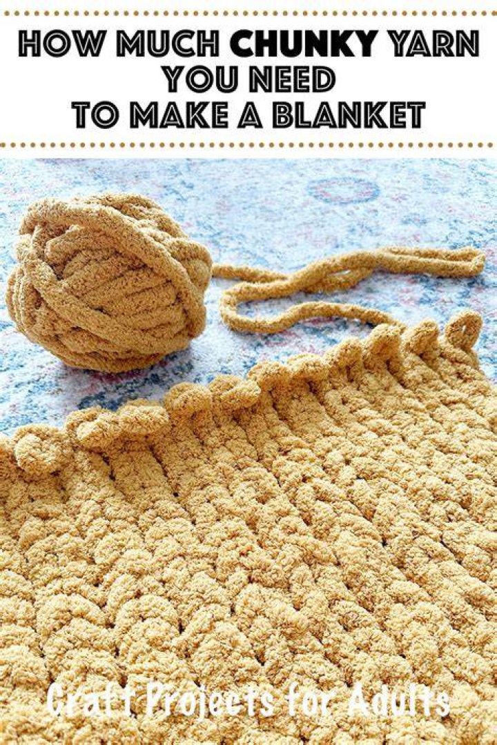 How much does it cost to make a chunky knit blanket?