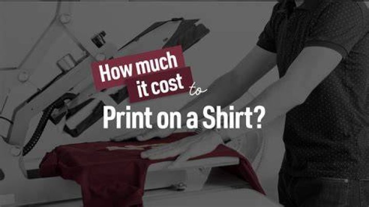 How much does it cost to screen print your own shirt?