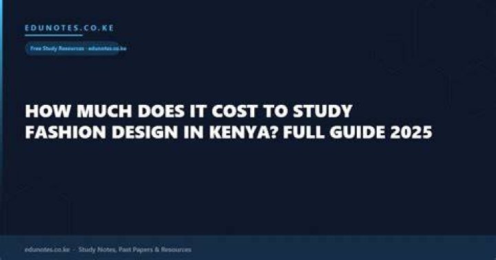 How much does it cost to study for fashion design?