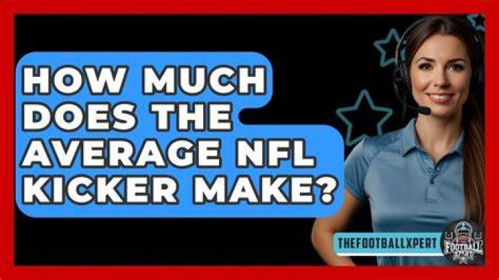 How much does the average NFL kicker make?
