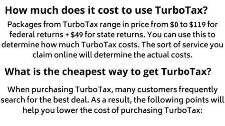 How much does TurboTax cost for federal taxes?