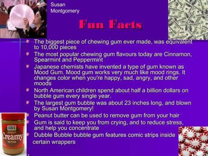 How much gum is made per year?
