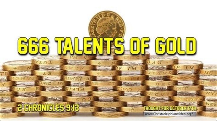 How much is 666 talents of gold in US dollars?