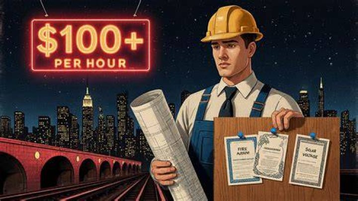 How much is an electrician per hour in New York?