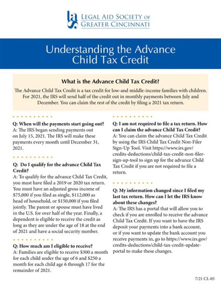 How much is the Advance Child Tax Credit?