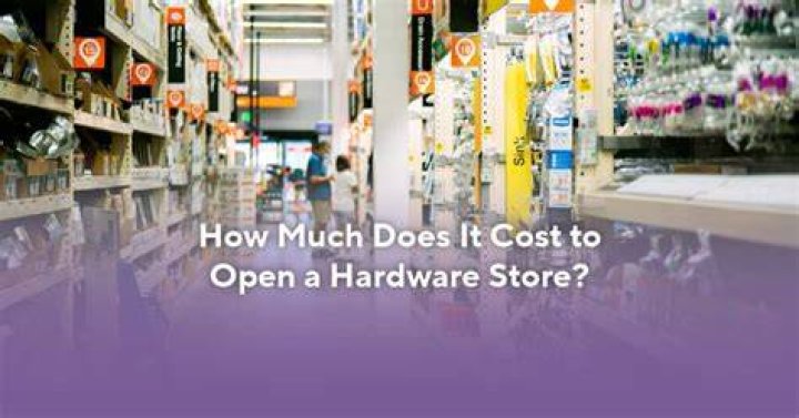 How much money do I need to open a hardware store?