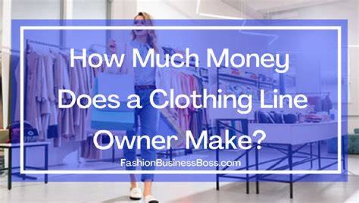How much money does a clothing store owner make?