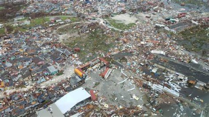 How much of the Bahamas was destroyed?