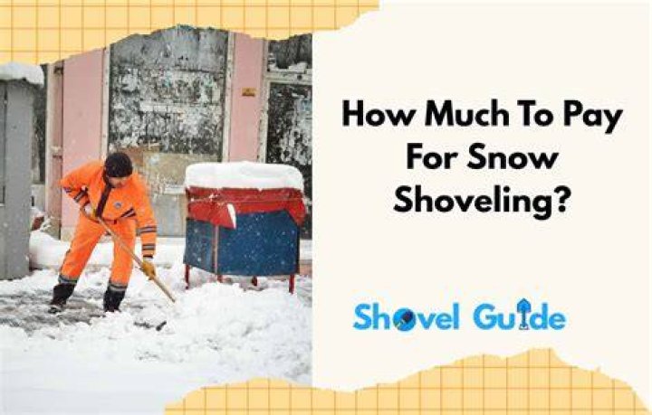 How much should you pay someone for shoveling snow?
